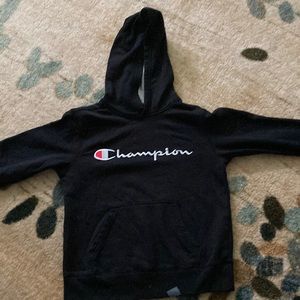 Black Champion Hoodie | Size: Kids Medium | Color: Black